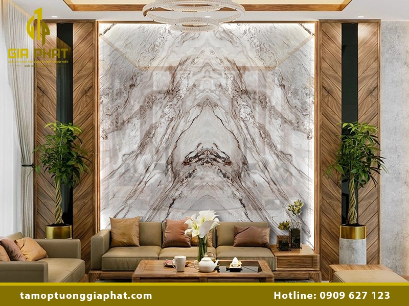 Báo giá tấm PVC vân đá đối xứng cao cấp