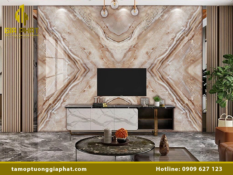 Mẫu tấm PVC vân đá đối xứng mới nhất