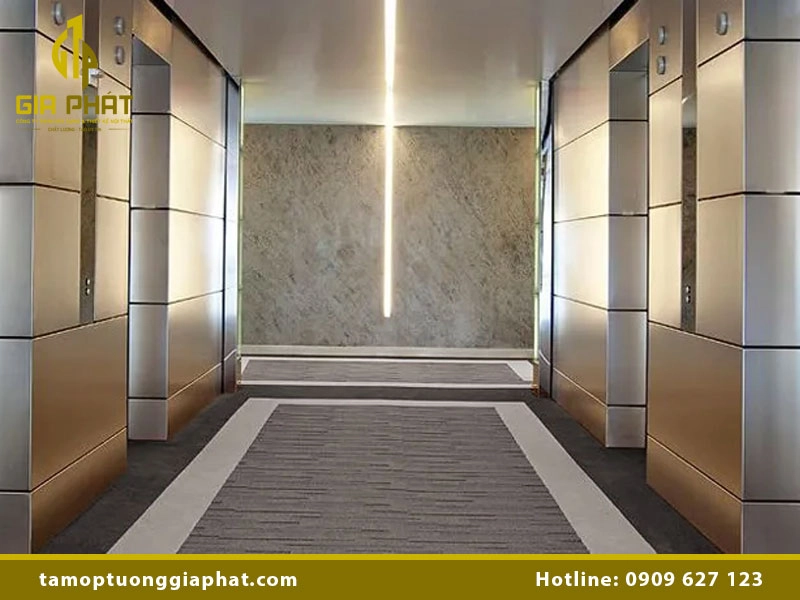 Mẫu alu ốp tường đẹp cho không gian