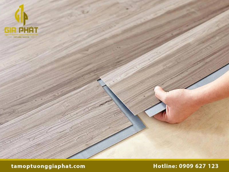 Sàn nhựa hèm khóa 4mm mẫu mới nhất 2025