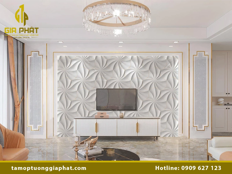 Giá tấm ốp tường 3D nhựa PVC mẫu 3