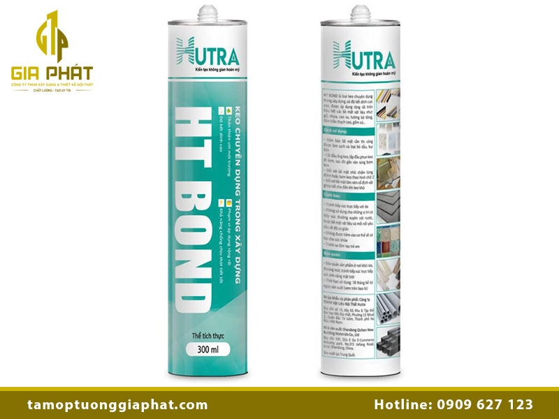 Keo dán tấm nhựa ốp tường ứng dụng thực tế