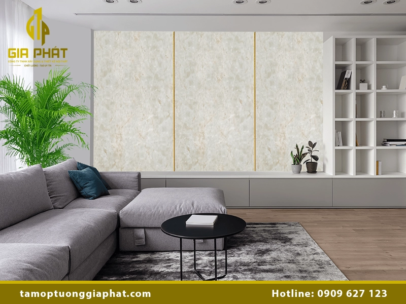 Mẫu tấm nhựa PVC ốp tường hiện đại