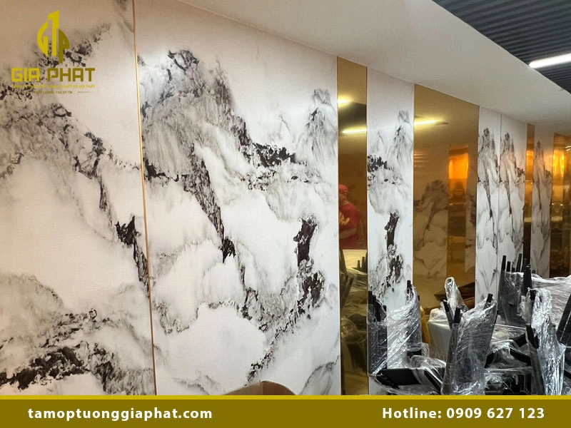 Chi tiết tấm ốp tường than tre đẹp