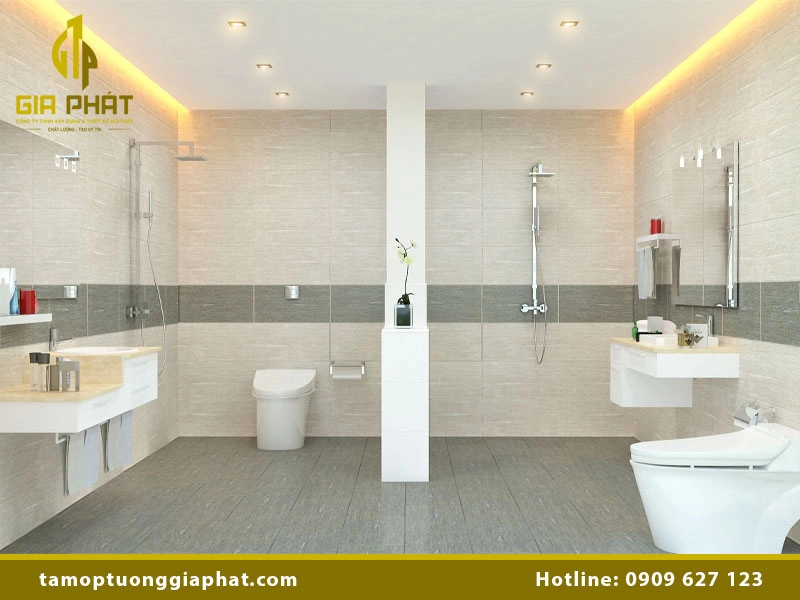 Vật liệu ốp tường chống thấm cho nhà vệ sinh